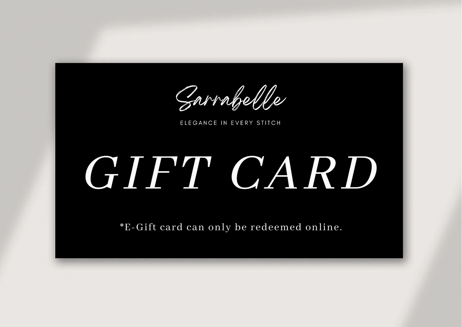 Sarrabelle Gift Cards